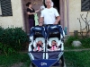 Grandpa and the stroller-bus