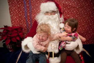 The Kids Meet Santa