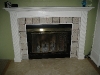 The finished fireplace