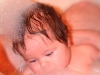 Ella taking a bath