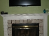 The new fireplace